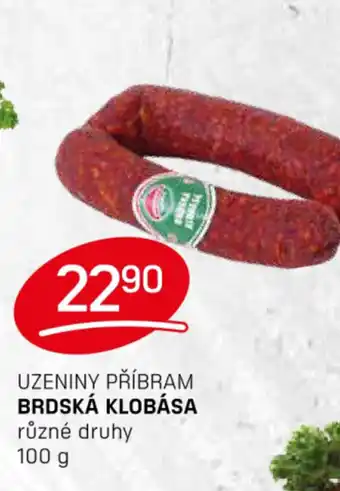UZENINY PŘÍBRAM BRDSKÁ KLOBÁSA