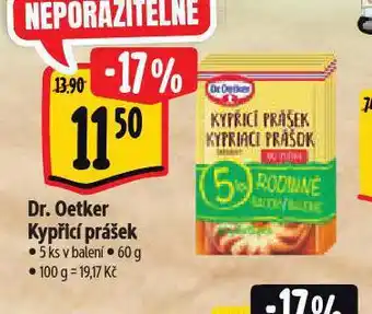 Albert Dr. oetker kypřicí prášek nabídka
