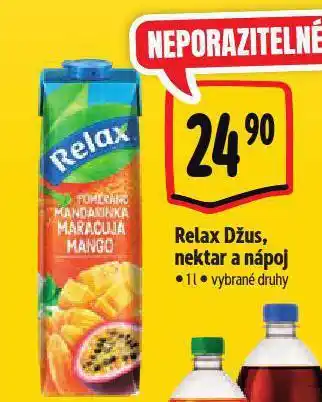 Albert Relax džus, nektar a nápoj nabídka