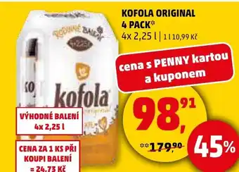 Penny Market KOFOLA ORIGINAL 4 PACK nabídka