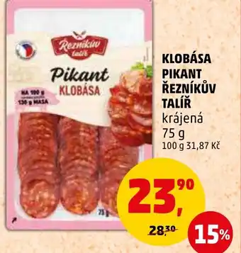 Penny Market KLOBÁSA PIKANT ŘEZNÍKŮV TALÍŘ nabídka