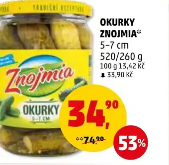 Penny Market OKURKY ZNOJMIA nabídka