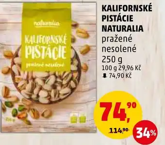 Penny Market KALIFORNSKÉ PISTÁCIE NATURALIA nabídka