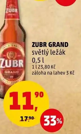 Penny Market ZUBR GRAND 0.5L nabídka