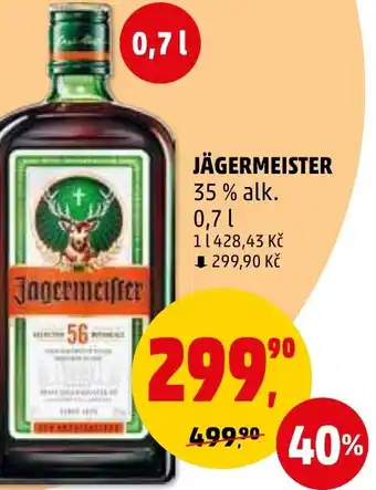 Penny Market JÄGERMEISTER 35 % alk. 0,7L nabídka