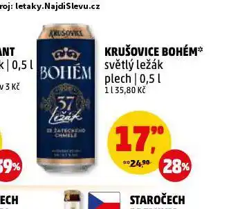 Penny Market Pivo krušovice bohém nabídka