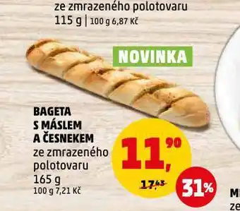 Penny Market Bageta s máslem a česnekem nabídka
