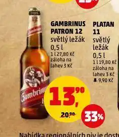 Penny Market Pivo gambrinus nabídka
