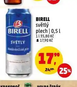 Penny Market Birell nealkoholické pivo nabídka