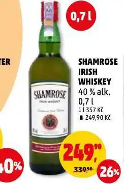 Penny Market Shamrose irish whiskey nabídka