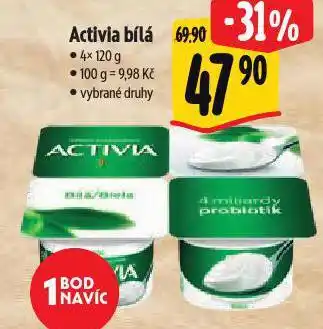 Albert Activia bílá nabídka