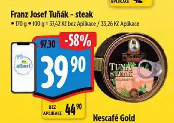Albert Franz josef tuňák steak nabídka