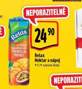 Albert Relax džus, nektar a nápoj nabídka