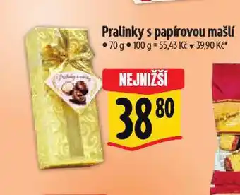 Albert Pralinky s papírovou mašlí nabídka