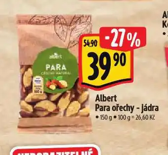 Albert Para ořechy nabídka