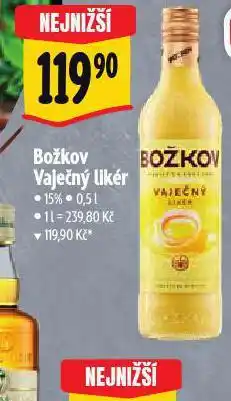 Albert Božkov vaječný likér nabídka