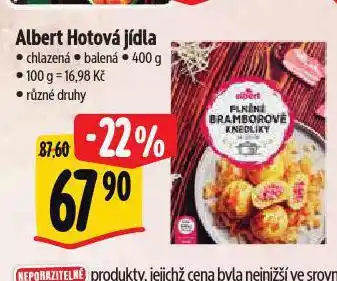 Albert Hotová jídla nabídka
