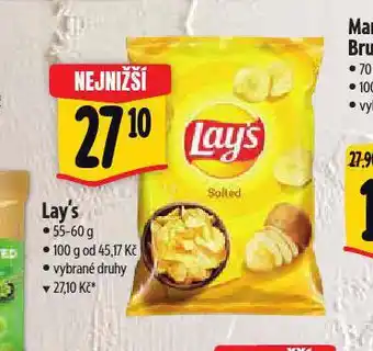 Albert Lay's chipsy nabídka