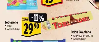 Albert Toblerone nabídka