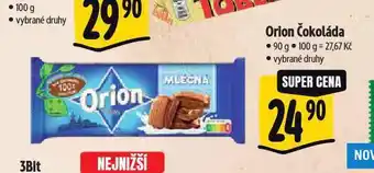Albert Orion čokoláda nabídka