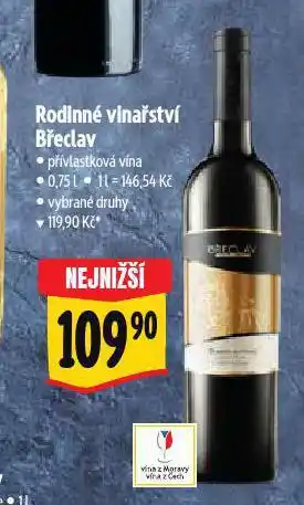 Albert Rodinné vinařství břeclav nabídka
