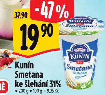 Albert Kunín smetana ke šlehání nabídka