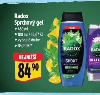 Albert Radox sprchový gel nabídka