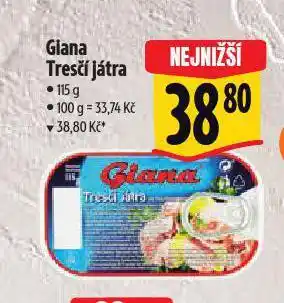 Albert Giana tresčí játra nabídka