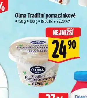 Albert Olma tradiční pomazánkové nabídka