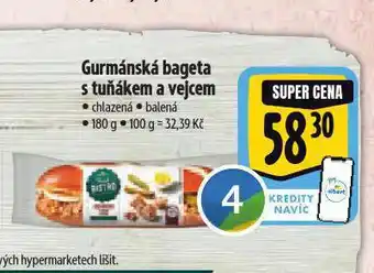 Albert Gurmánská bageta s tuńákem a vejcem nabídka