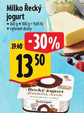 Albert Milko řecký jogurt nabídka