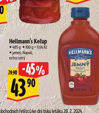 Albert Hellmann's kečup nabídka