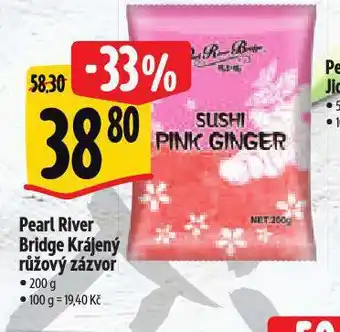 Albert Pearl river bridge krájený růžový zázvor nabídka