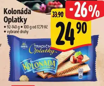 Kolonáda oplatky