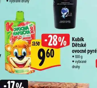 Albert Kubík dětské ovocné pyré nabídka