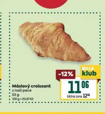 Billa Máslový croissant nabídka