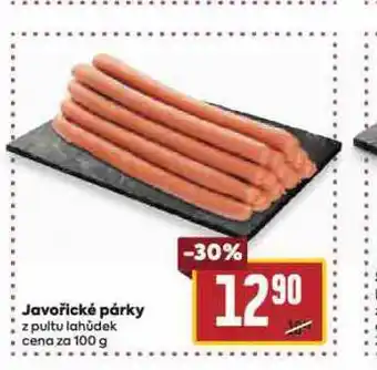 Billa Javořické párky nabídka