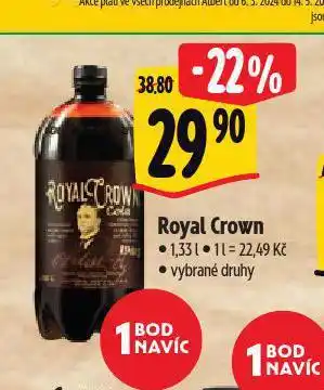 Albert Royal crown cola nabídka