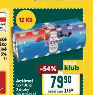 Billa Actimel nabídka