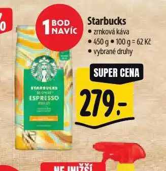 Albert Káva starbucks nabídka