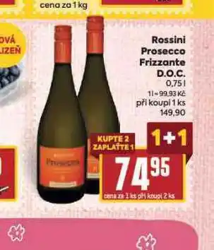 Billa Rossini prosecco frizzante d.o.c nabídka