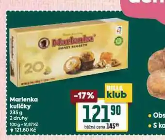 Billa Marlenka kuličky nabídka
