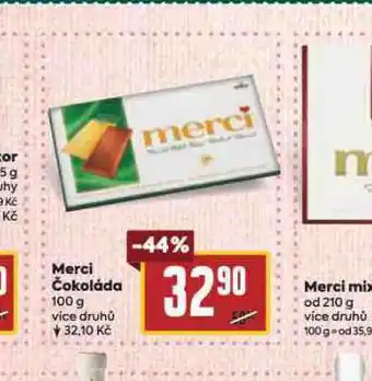 Billa Merci čokoláda nabídka