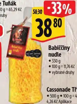 Albert Babiččiny nudle nabídka