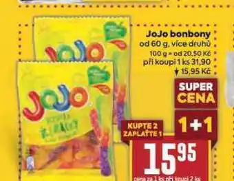 Billa Jojo bonbony nabídka