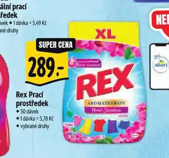 Albert Rex prací prostředek nabídka