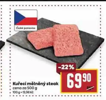 Billa Kuřecí mělněný steak nabídka