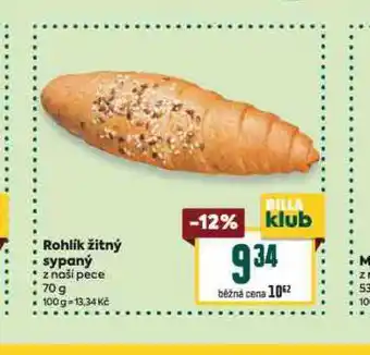 Billa Rohlík žitný sypaný nabídka
