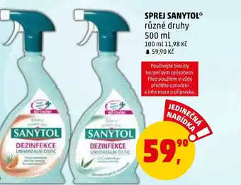 Penny Market SPREJ SANYTOL nabídka