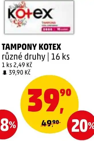 Penny Market TAMPONY KOTEX nabídka